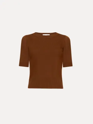 Short Sleeve Wool Pullover