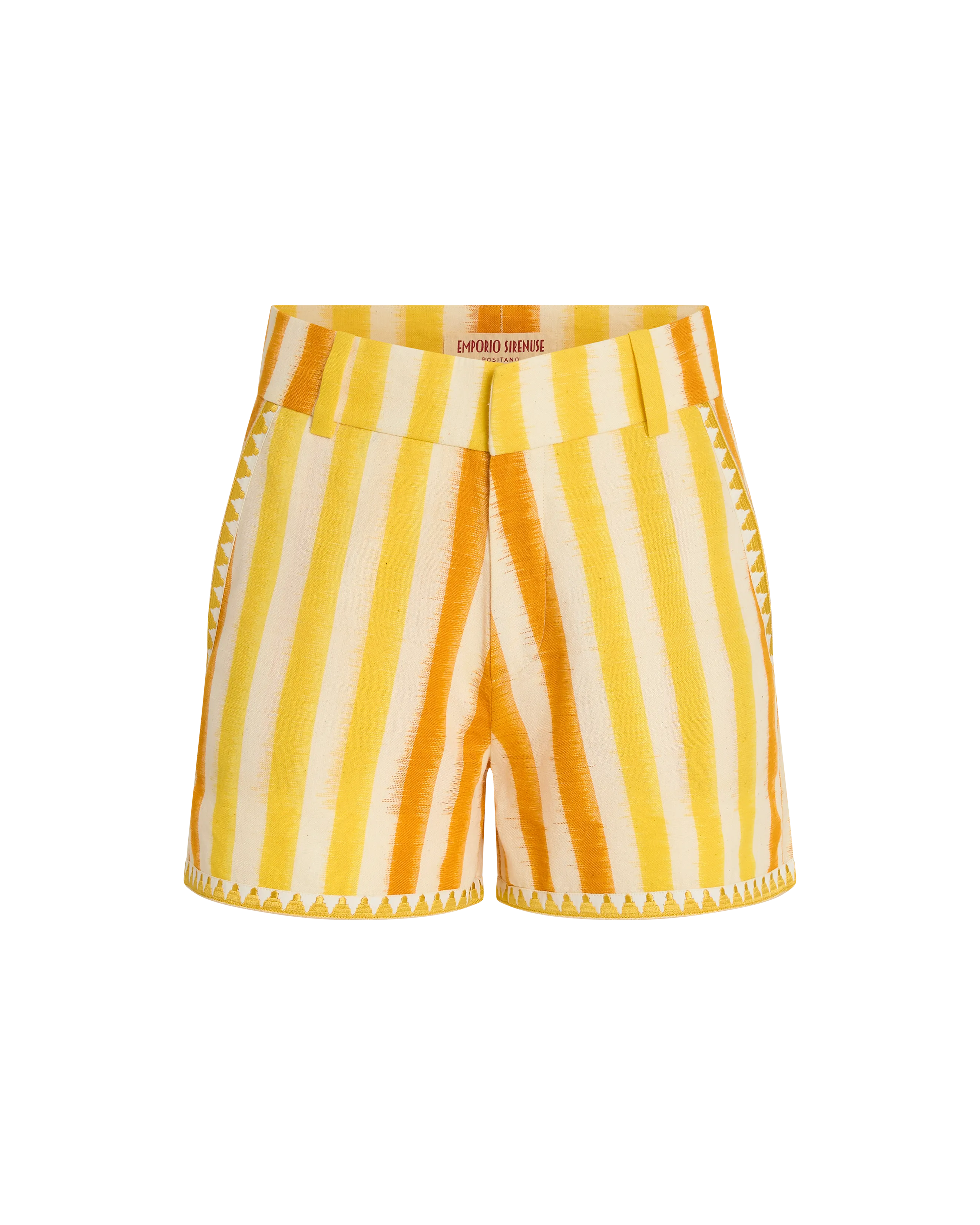 Shorts in Ikat Stripes