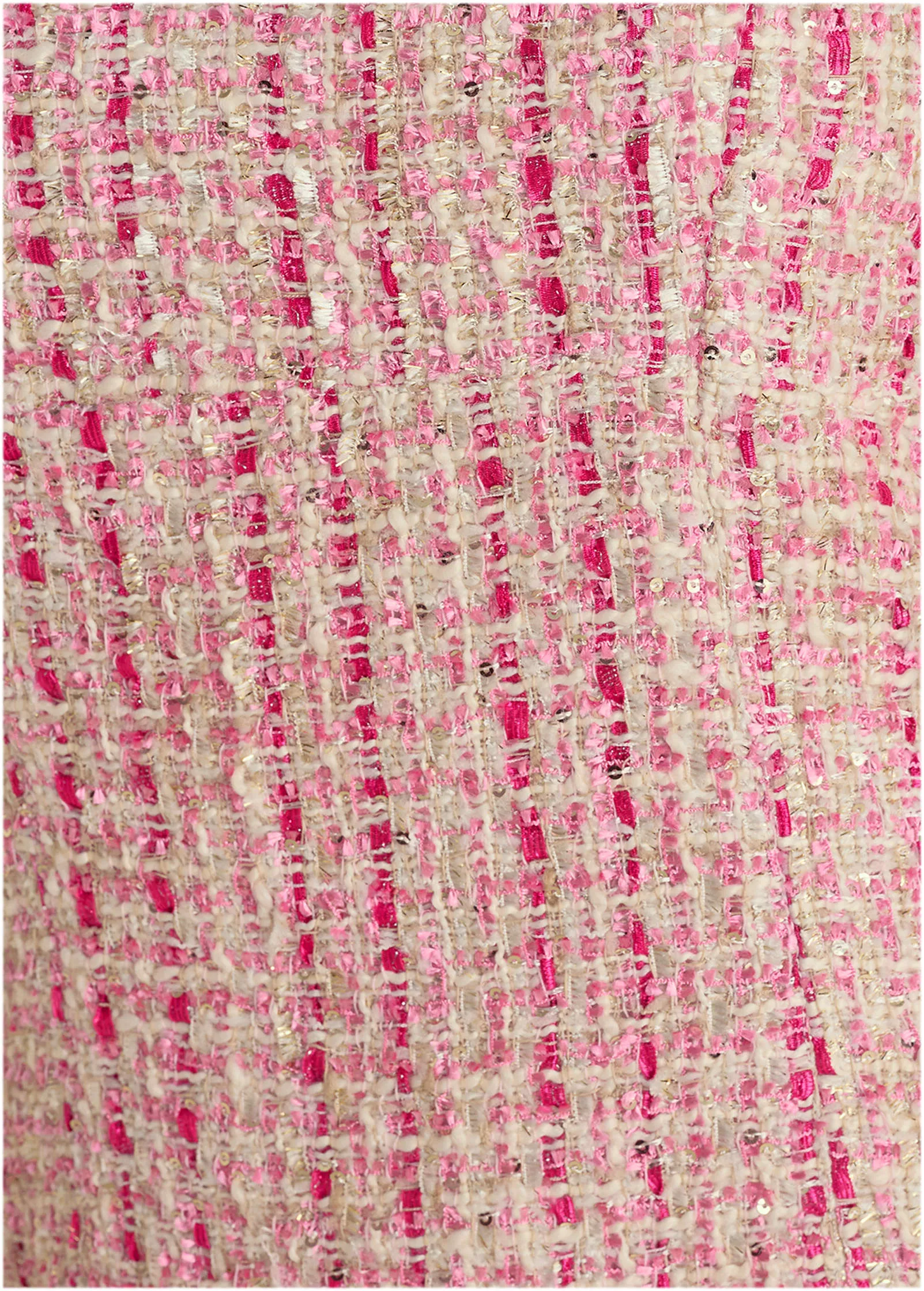 Sparkle Tweed Mini Dress - Pink Multi