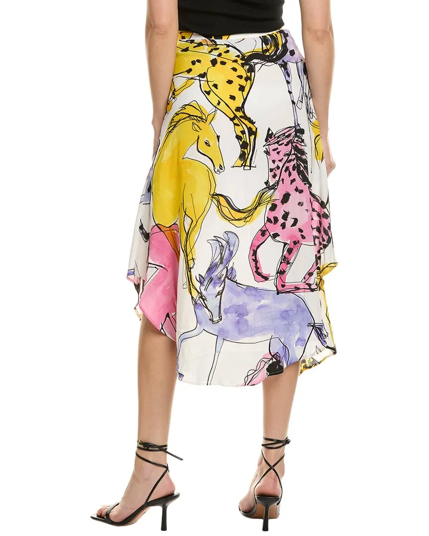 Stella McCartney Jacey Silk-Lined Midi Skirt