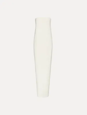 Strapless Draped Column Gown