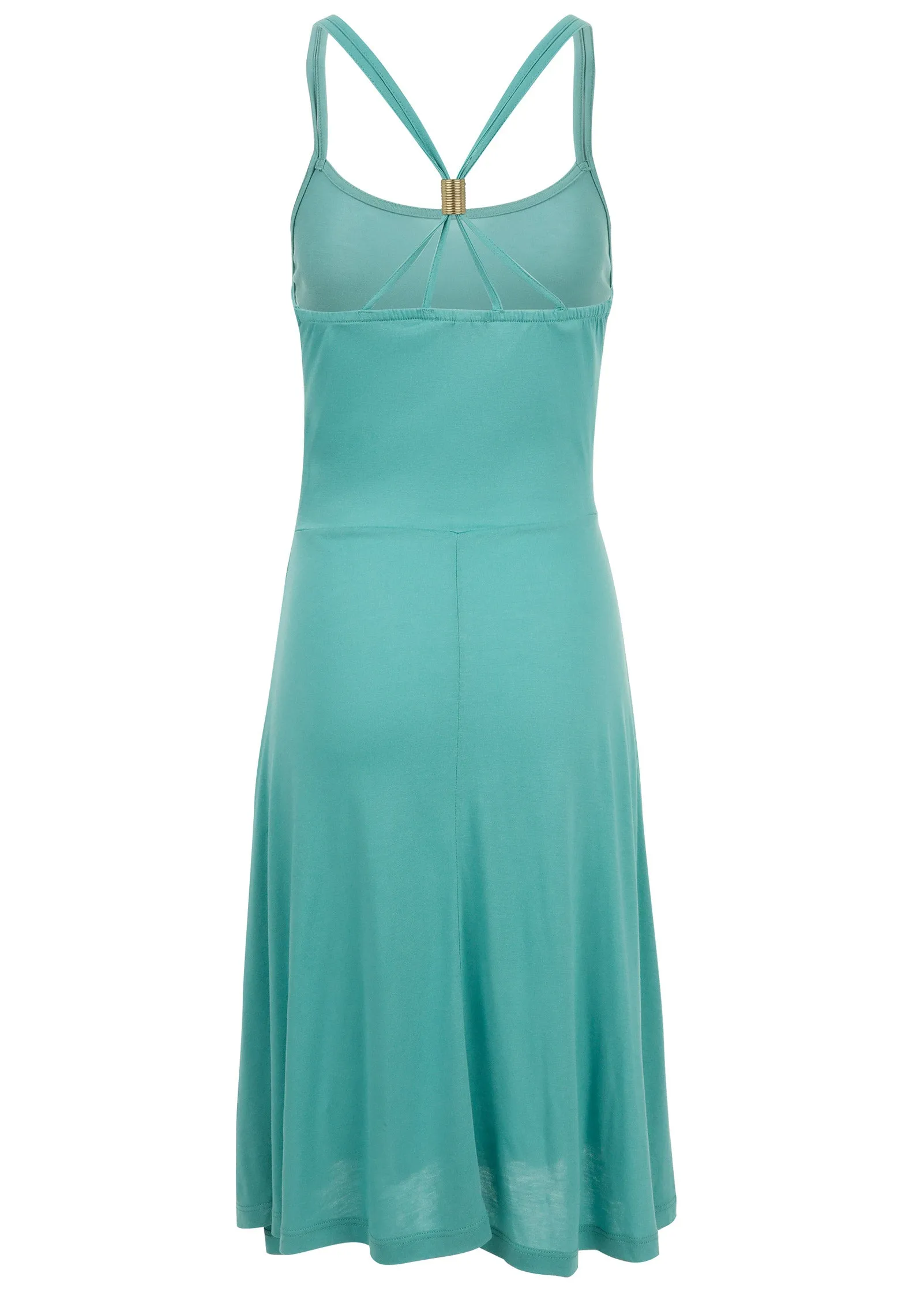Strappy Back Dress - Blue