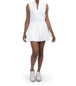 Sydney Skirt In White Scuba
