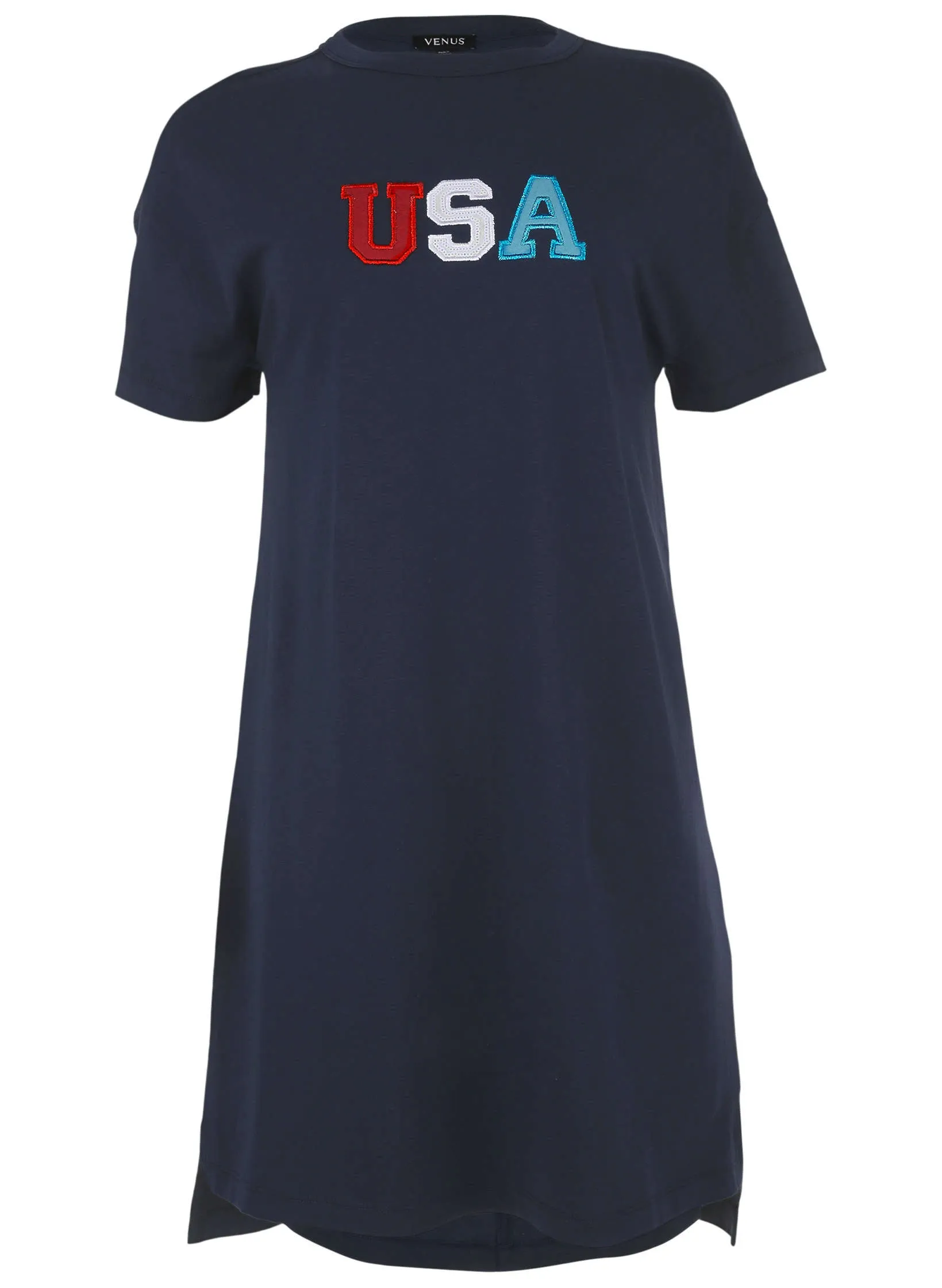 T-Shirt Dress - Black Iris USA
