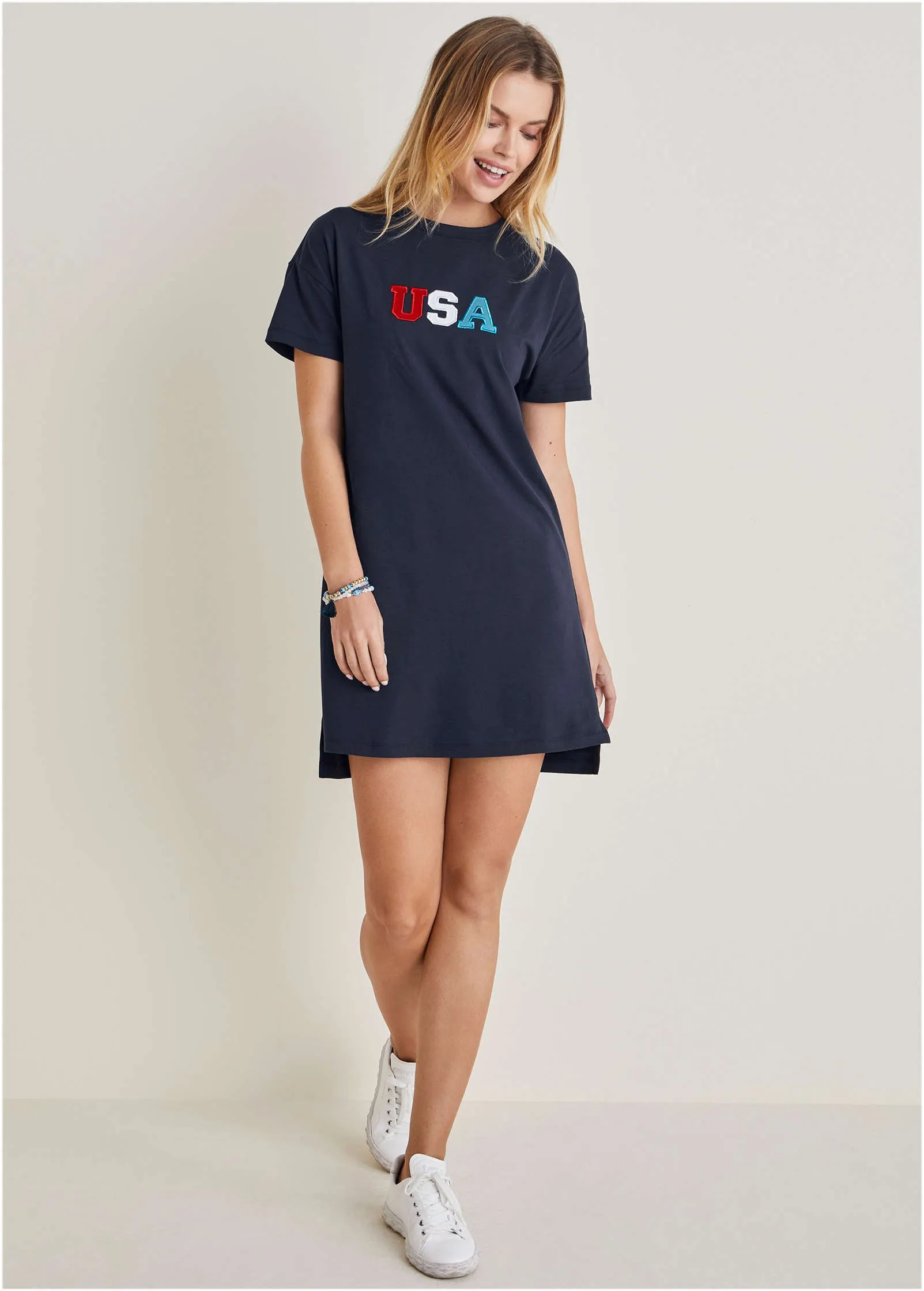 T-Shirt Dress - Black Iris USA