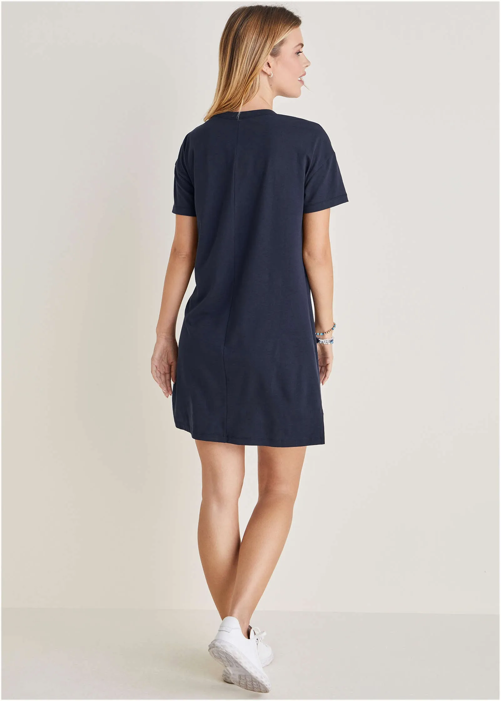 T-Shirt Dress - Black Iris USA