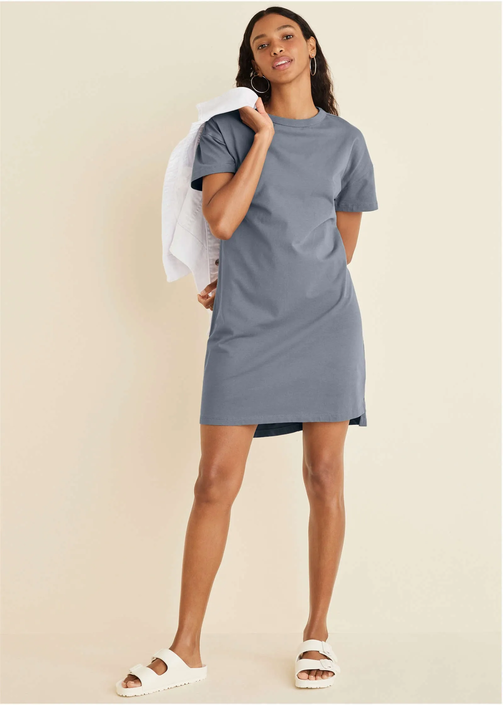 T-Shirt Dress - Seafog