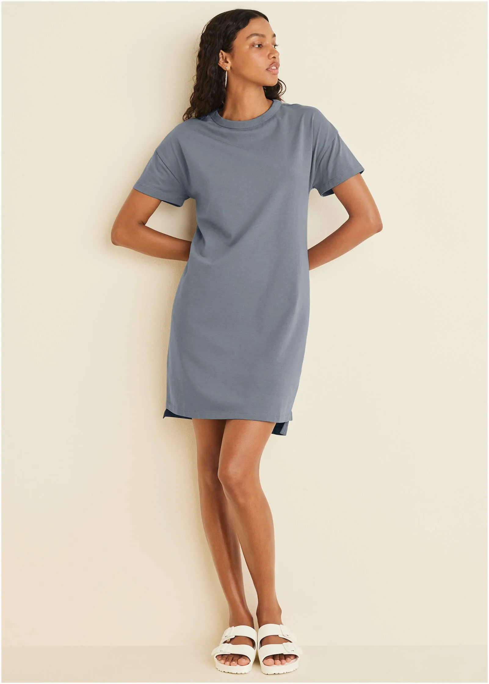 T-Shirt Dress - Seafog