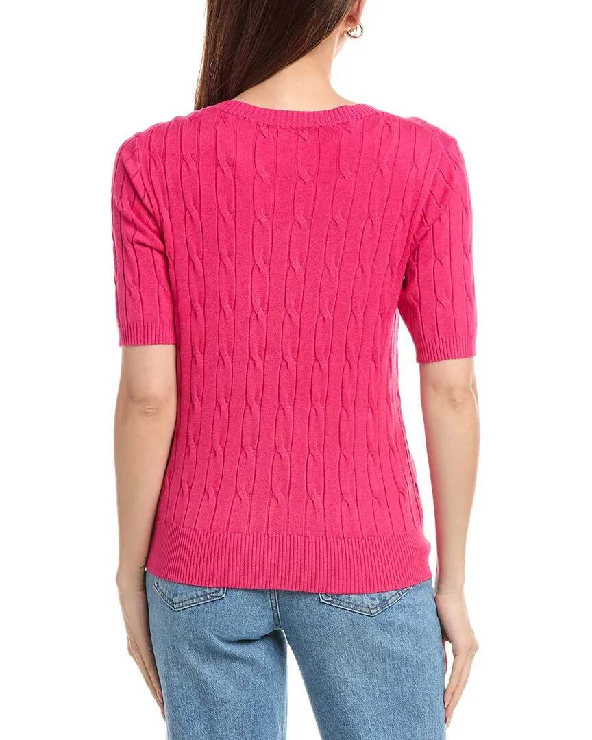 T Tahari Cable Sweater