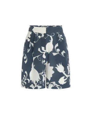 Tamu Shorts in Flower Screen Print