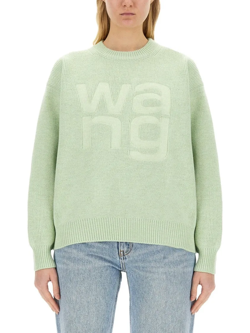 Textured Knit Jersey With Prominent Logo Design
