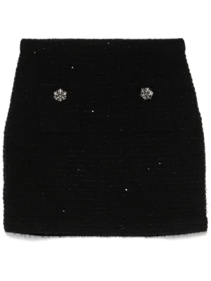 Textured Knit Mini Skirt