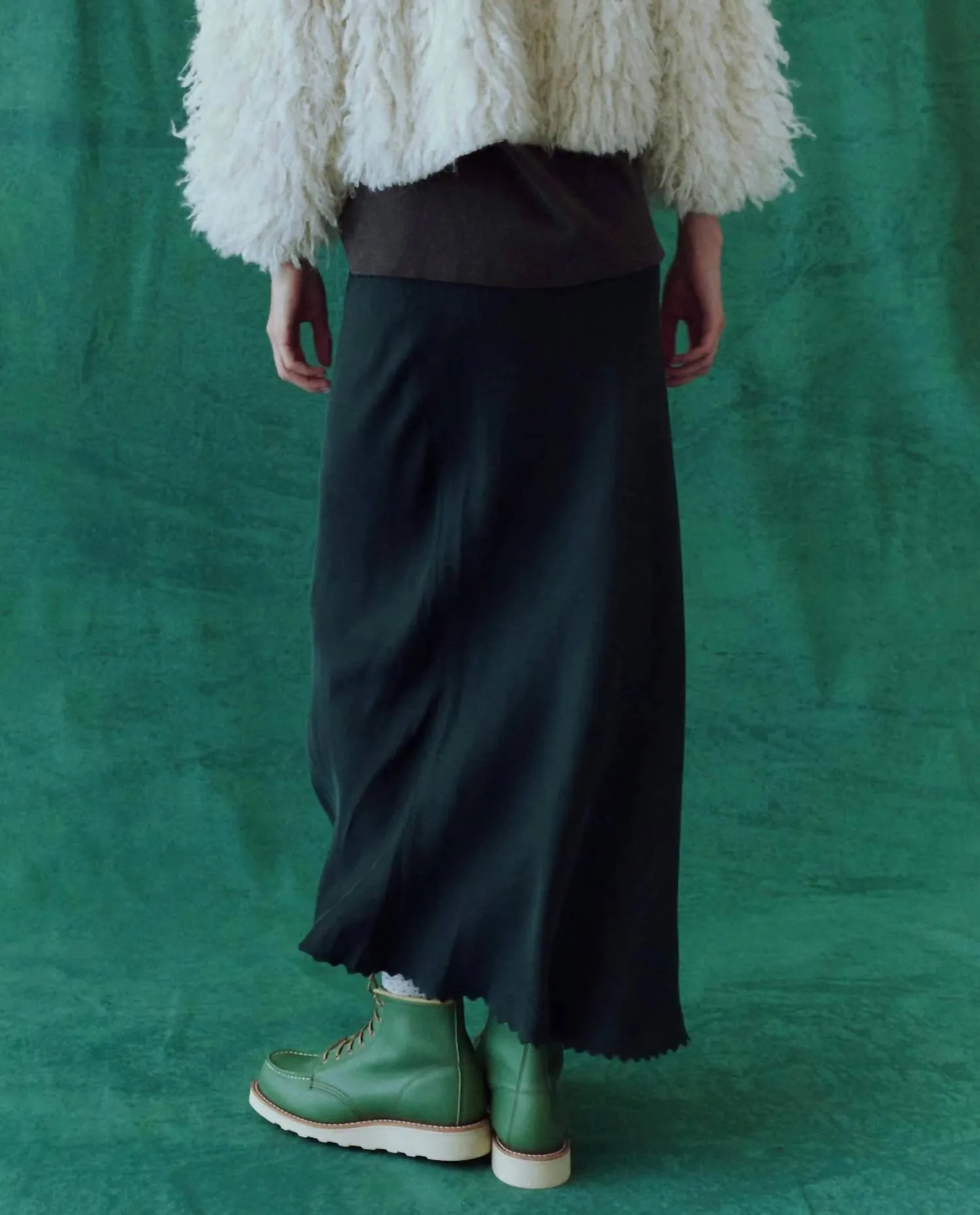 The Seabank Maxi Skirt In Winter Pine
