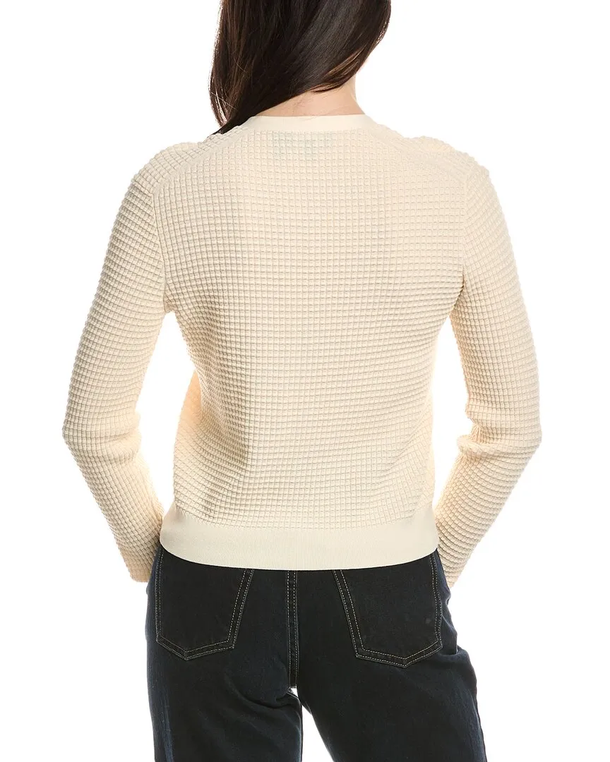 Theory Lace Trim Cardigan