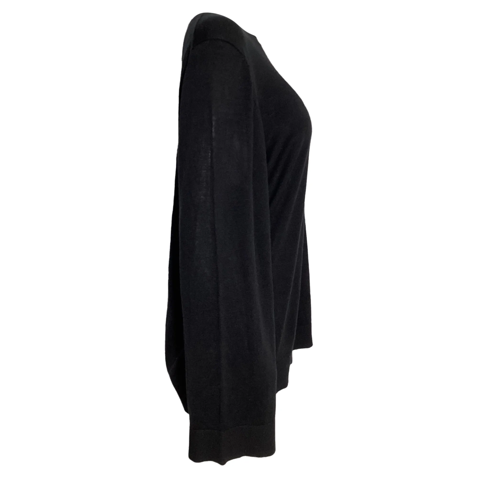 Totme Crewneck Knit Sweater in Black Silk