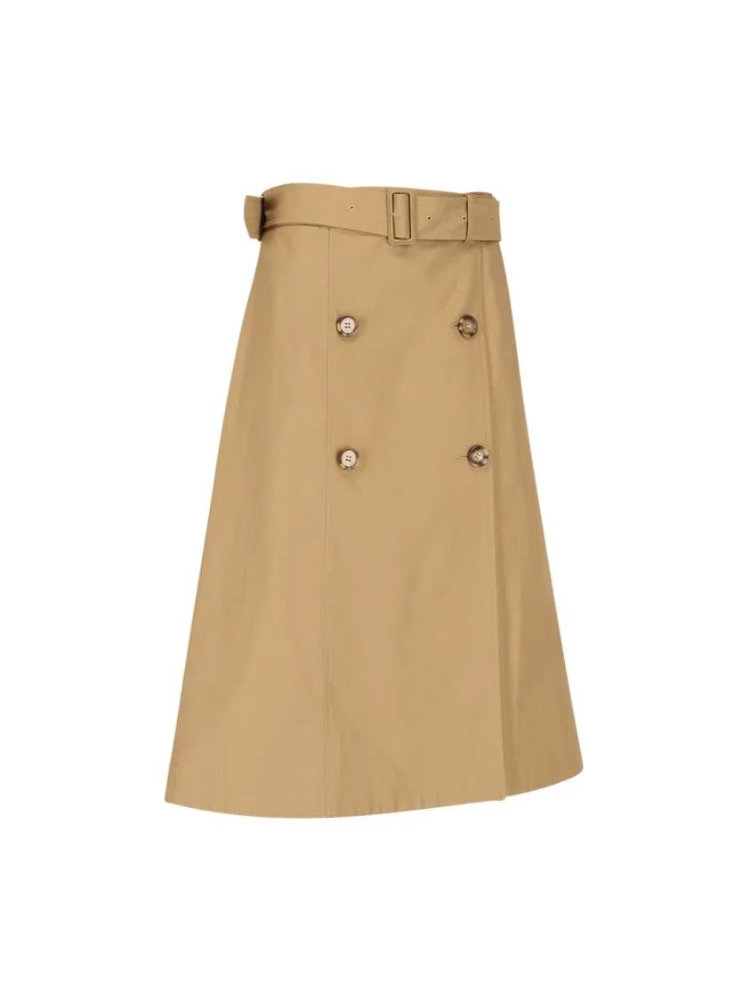 Trench" Skirt  Beige