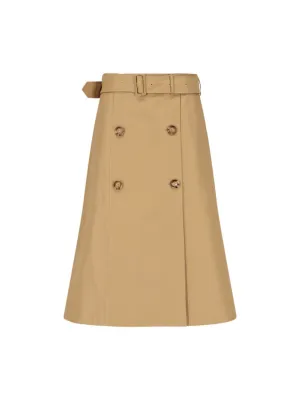 Trench" Skirt  Beige