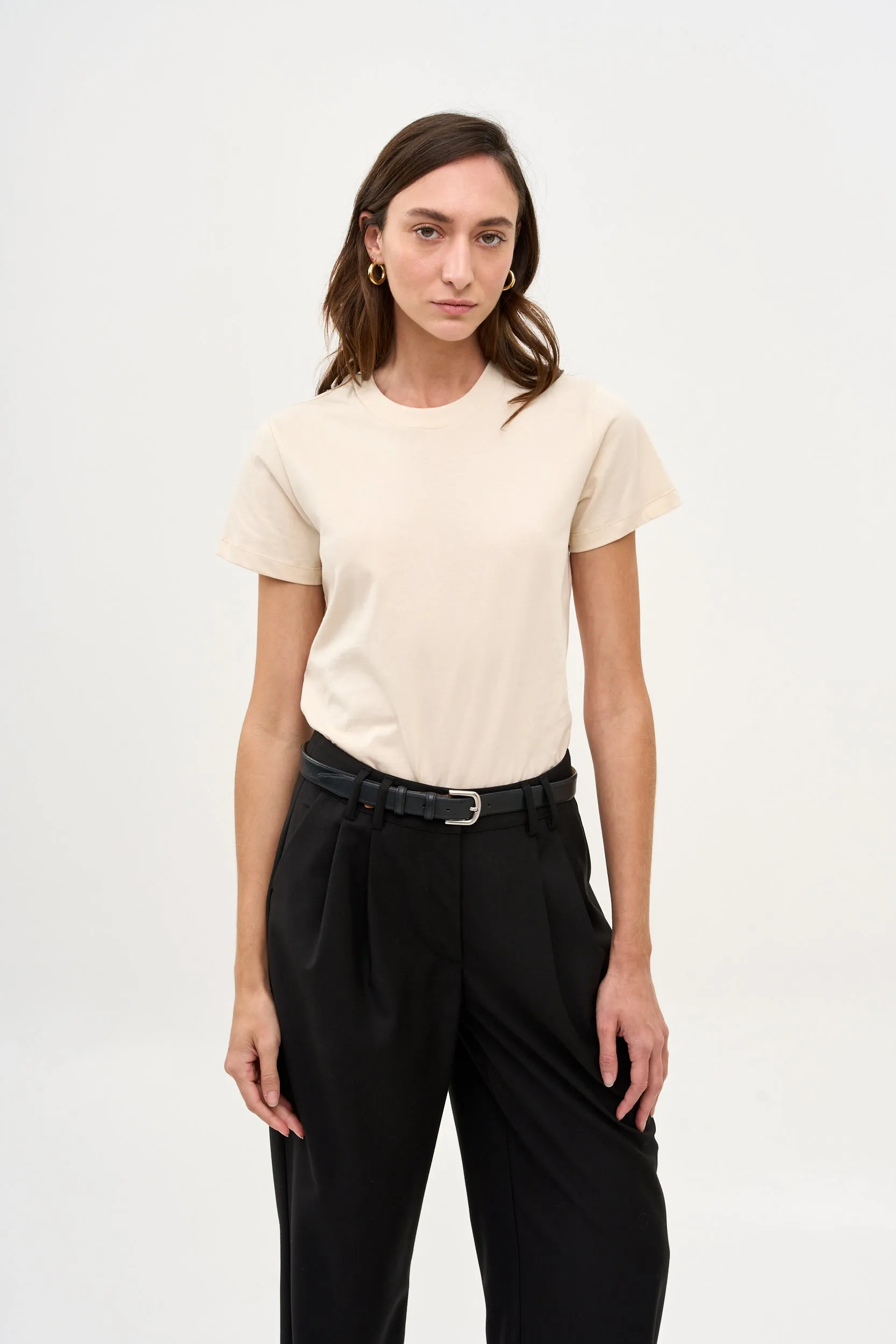 Tres fitted T Beige