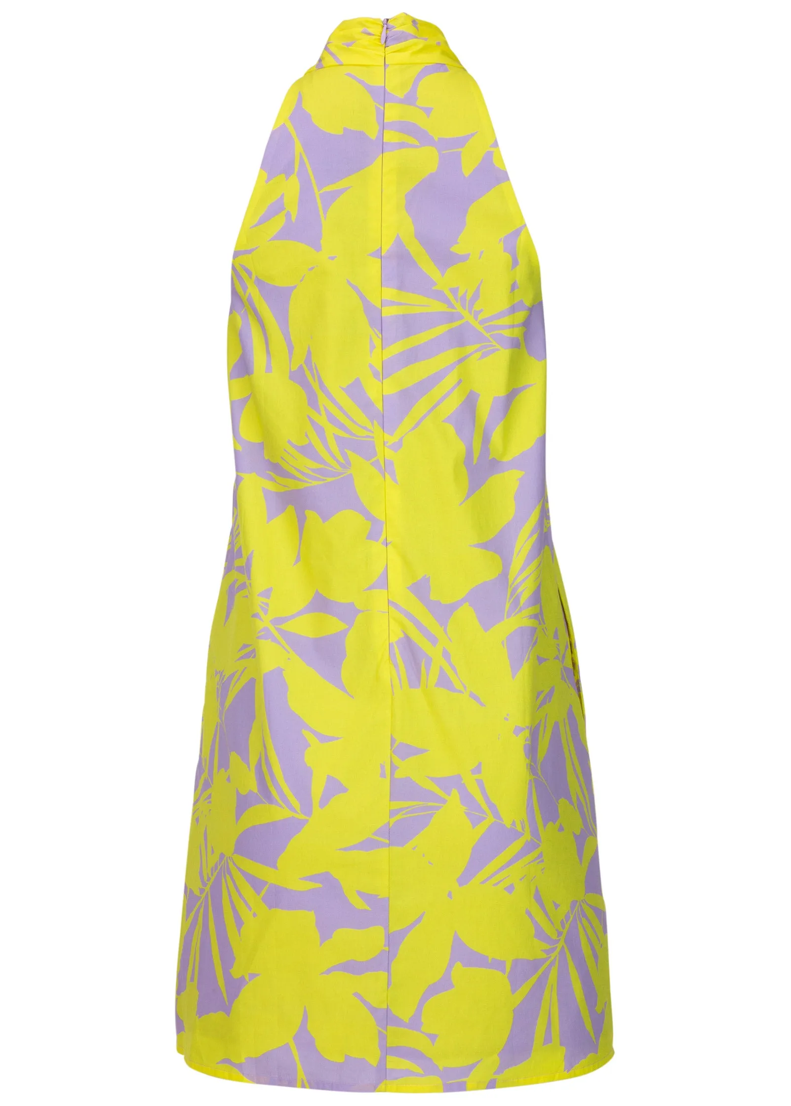 Twist Halter Dress - Exotic Shadow Floral