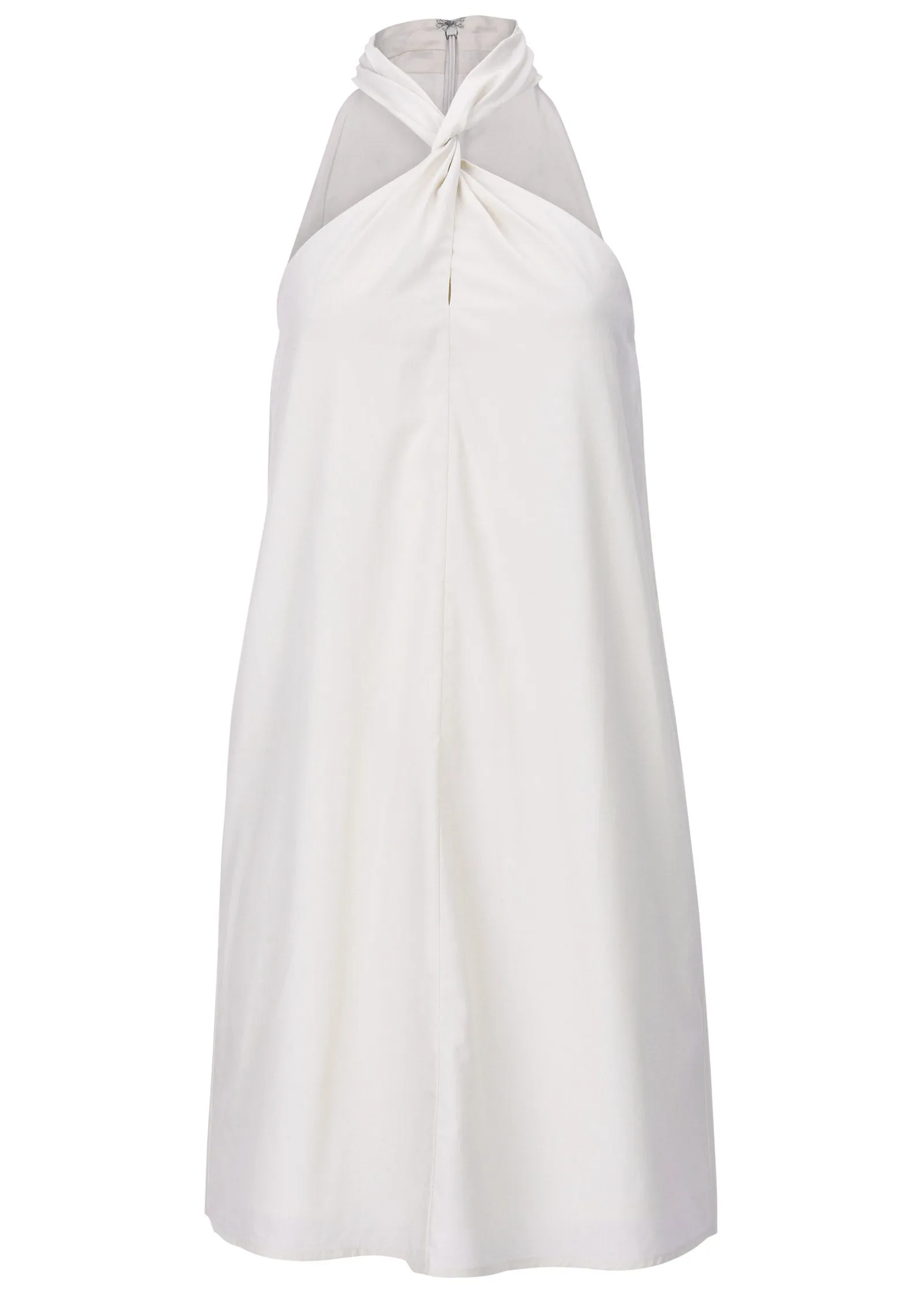Twist Halter Dress - Off White