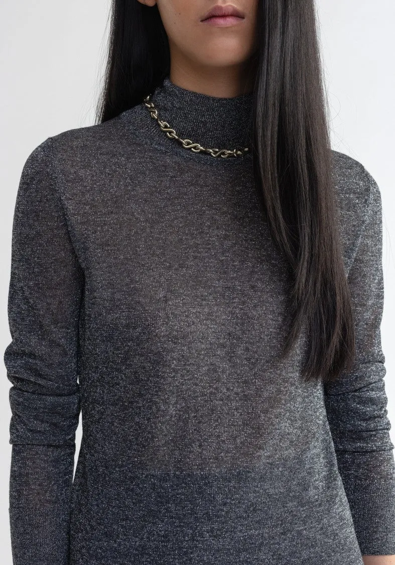 Vaslav - Sparkly Ribbed Turtleneck