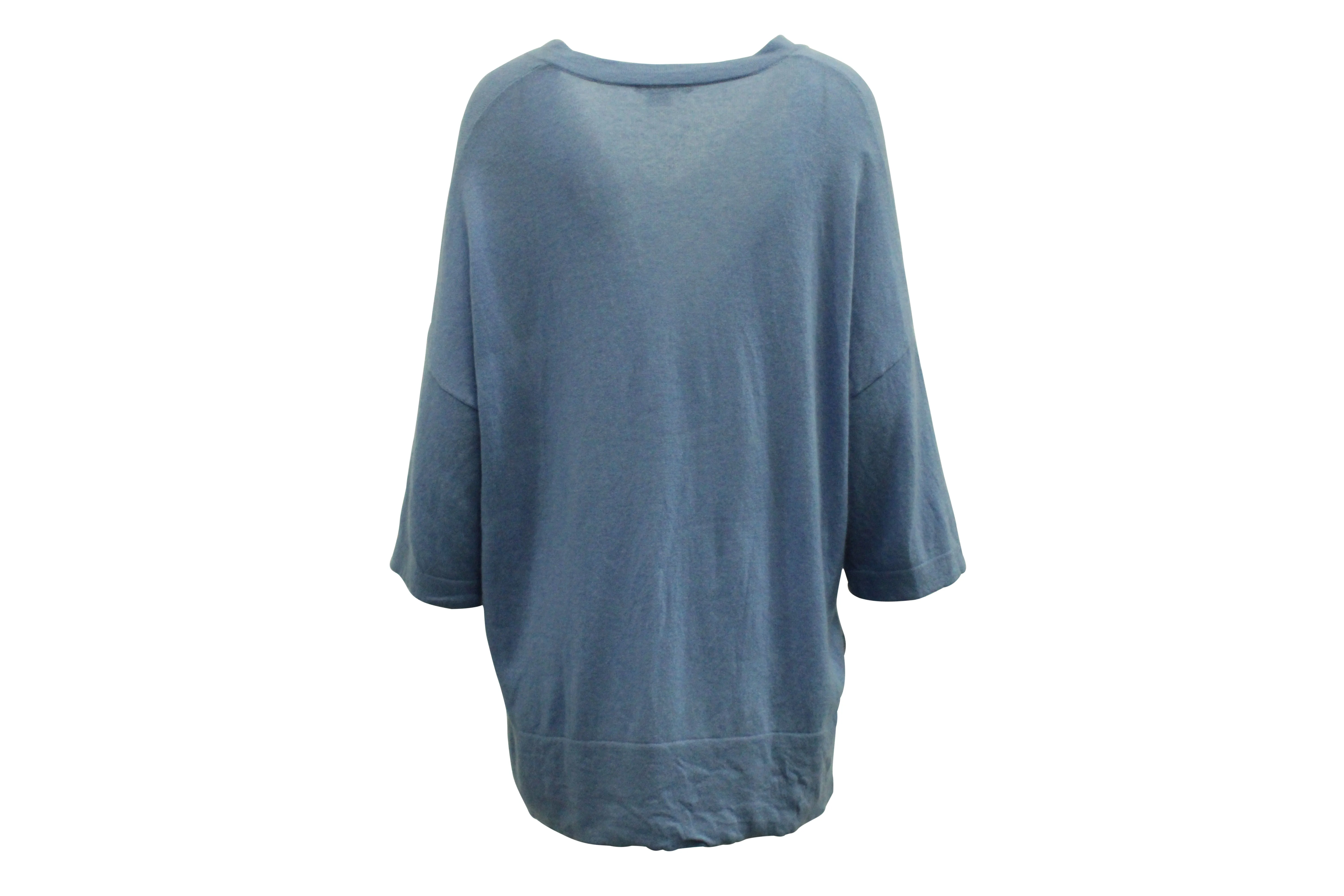 Vince Oversized Sweater in Light Blue Cashmere