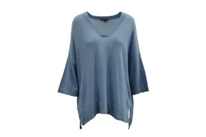 Vince Oversized Sweater in Light Blue Cashmere