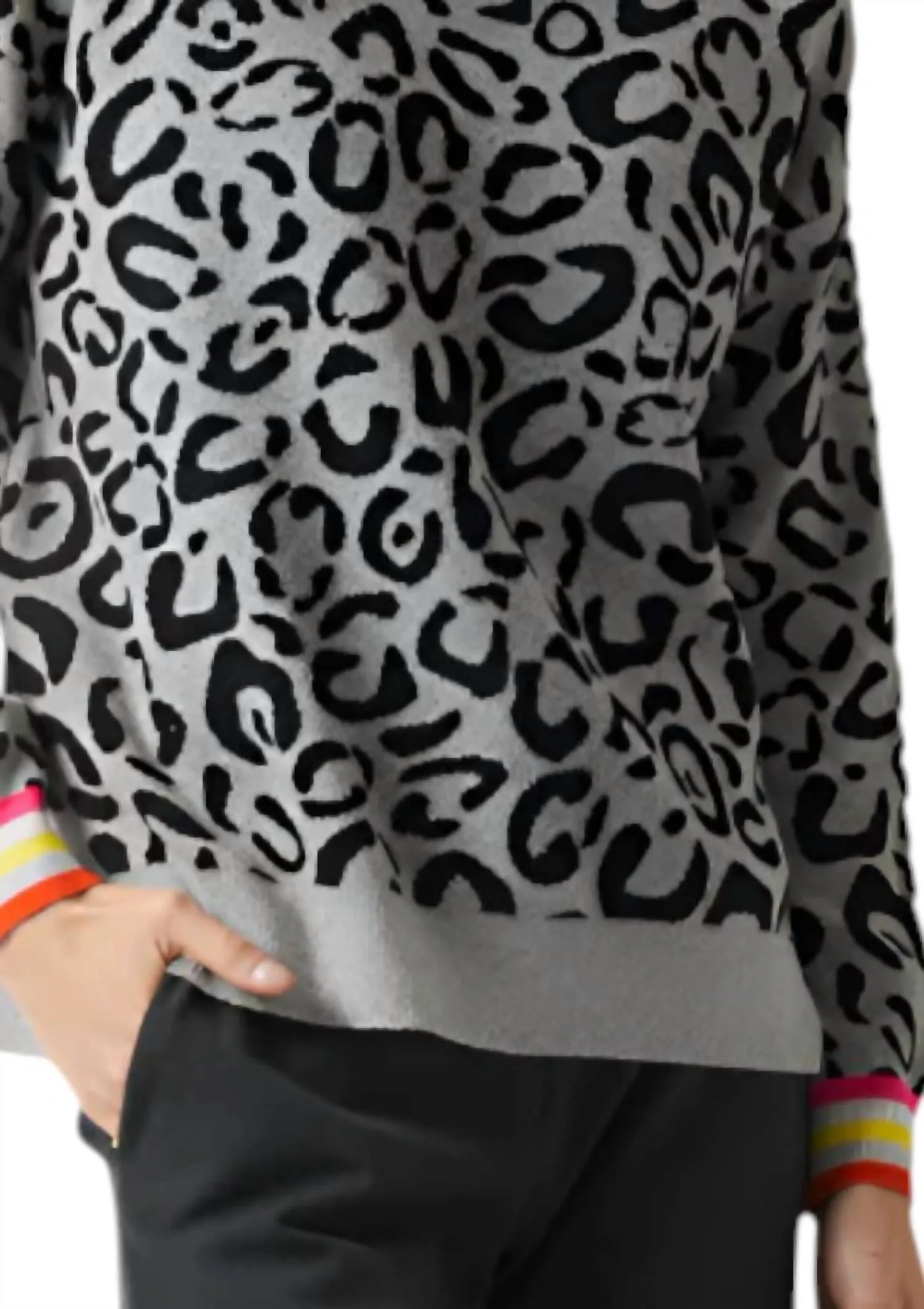 Wild Side Sweater In Gray