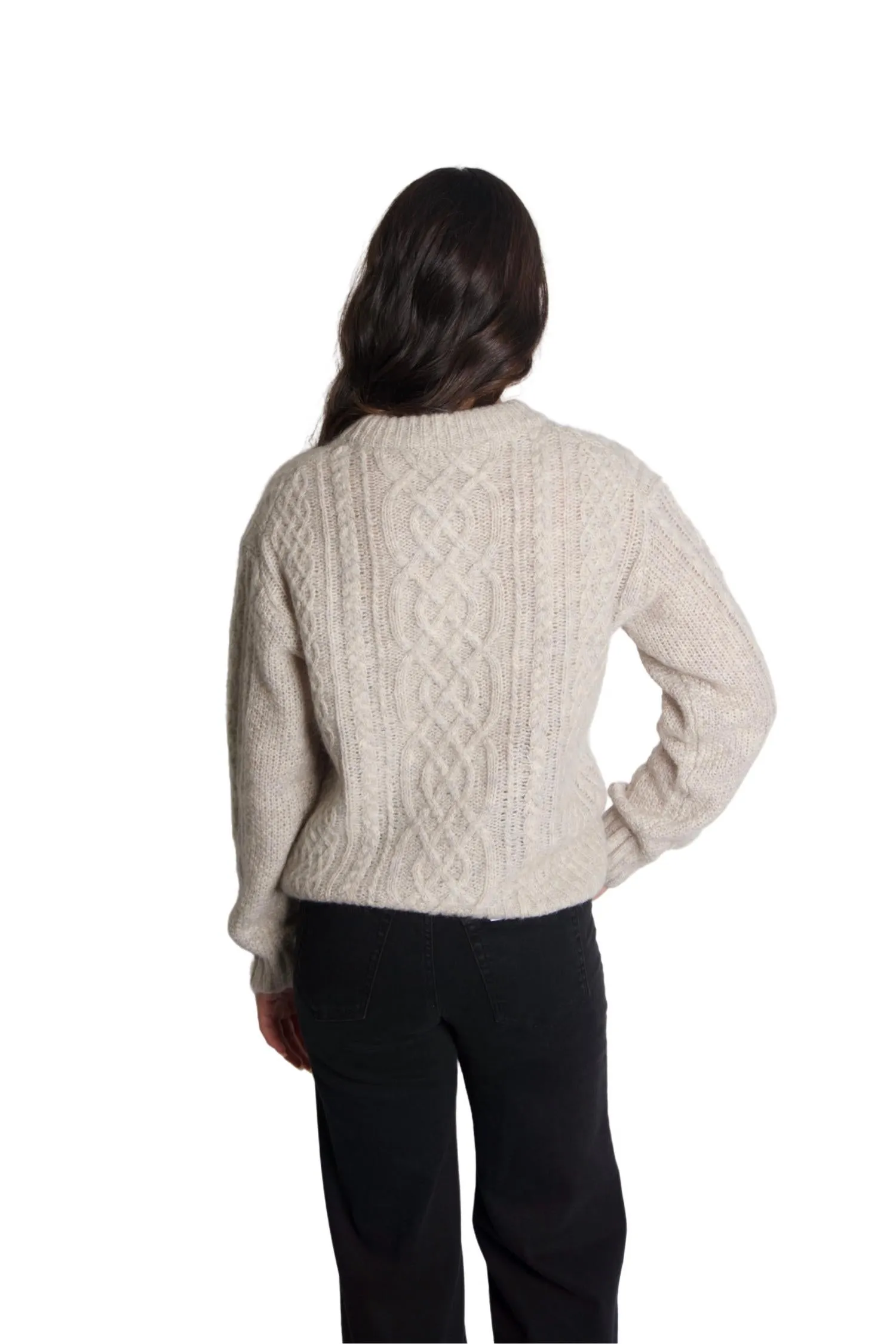 Willow Fisherman Sweater In Aspen