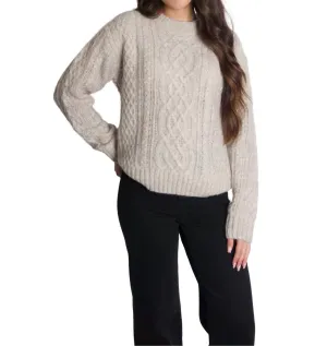 Willow Fisherman Sweater In Aspen