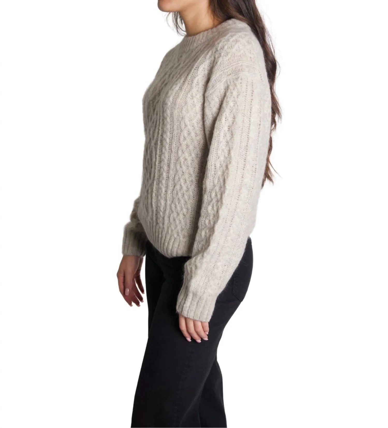 Willow Fisherman Sweater In Aspen