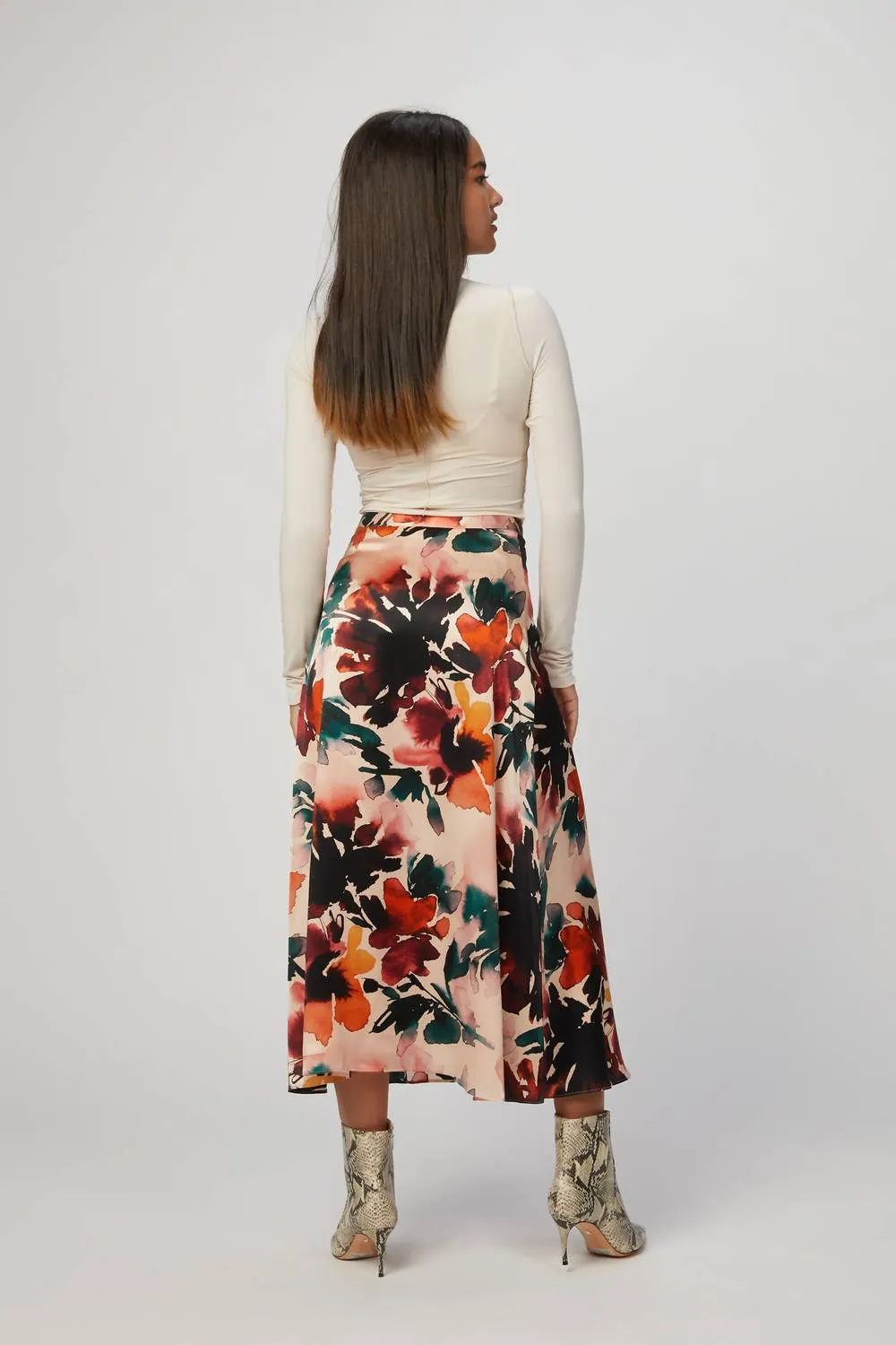 Winnie Skirt In Autumn Wildflowers
