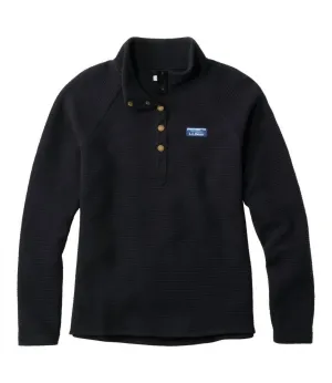 Women's Lakewashed Double-Knit Sweater In Dark Black