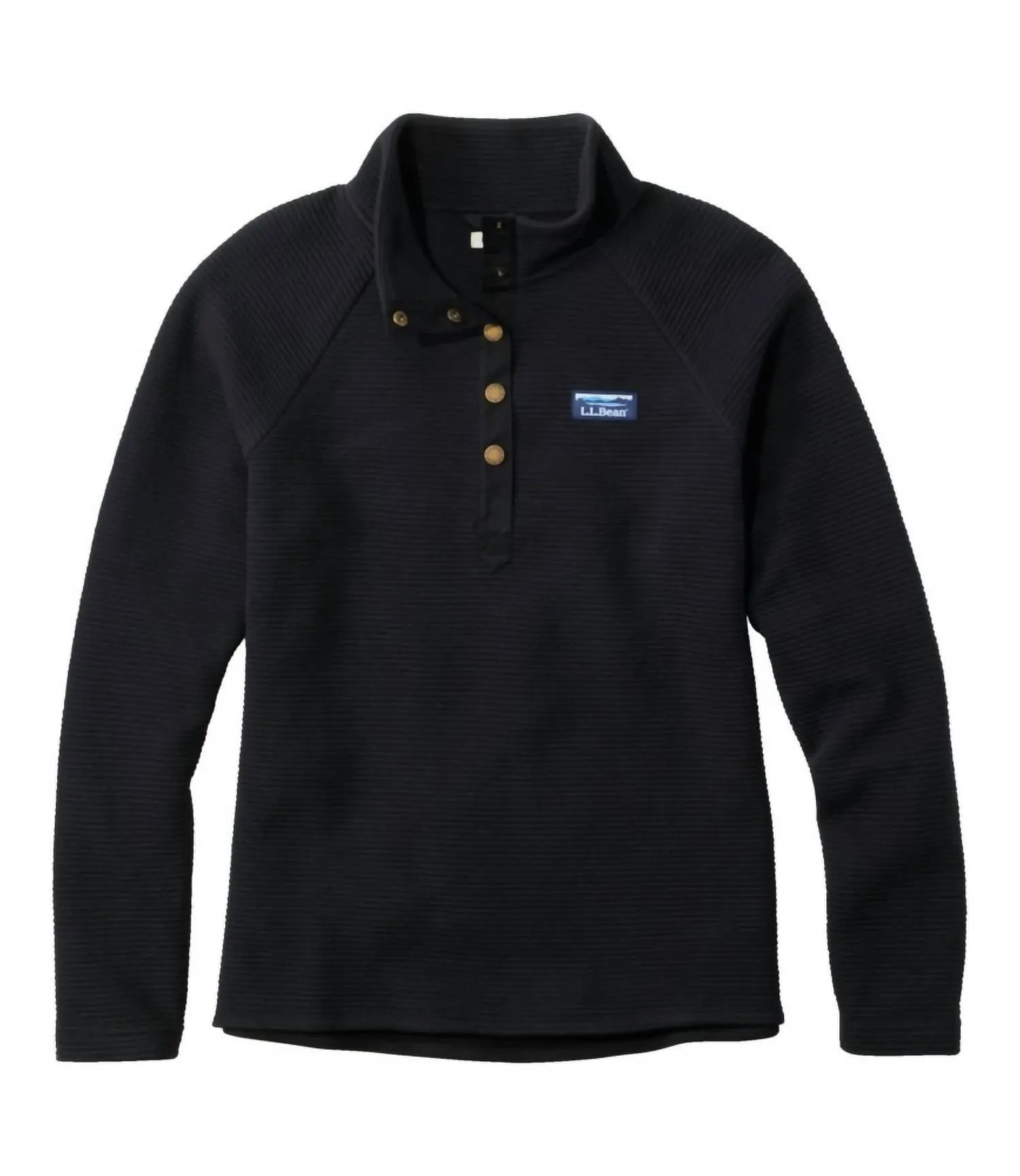 Women's Lakewashed Double-Knit Sweater In Dark Black