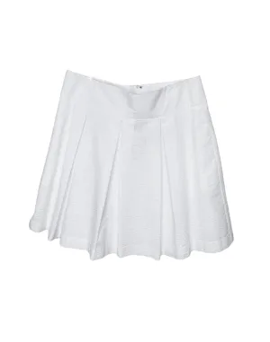 Women's Pleated Skirt In White