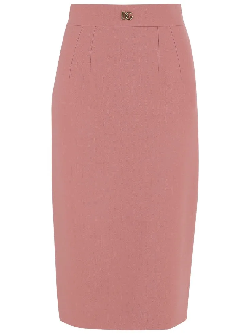 Wool Logo Skirt