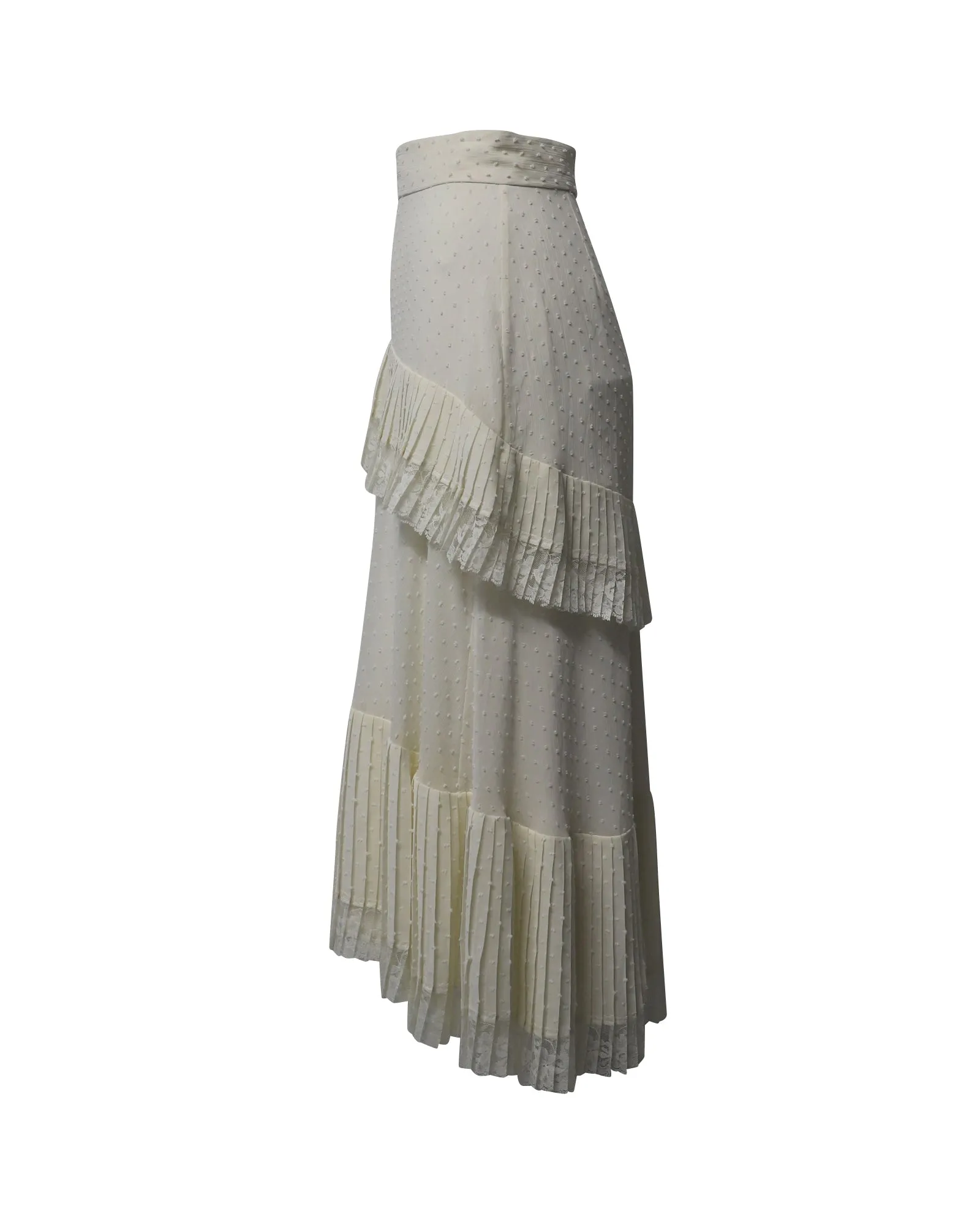 Zimmermann Midi Skirt in White Polyester