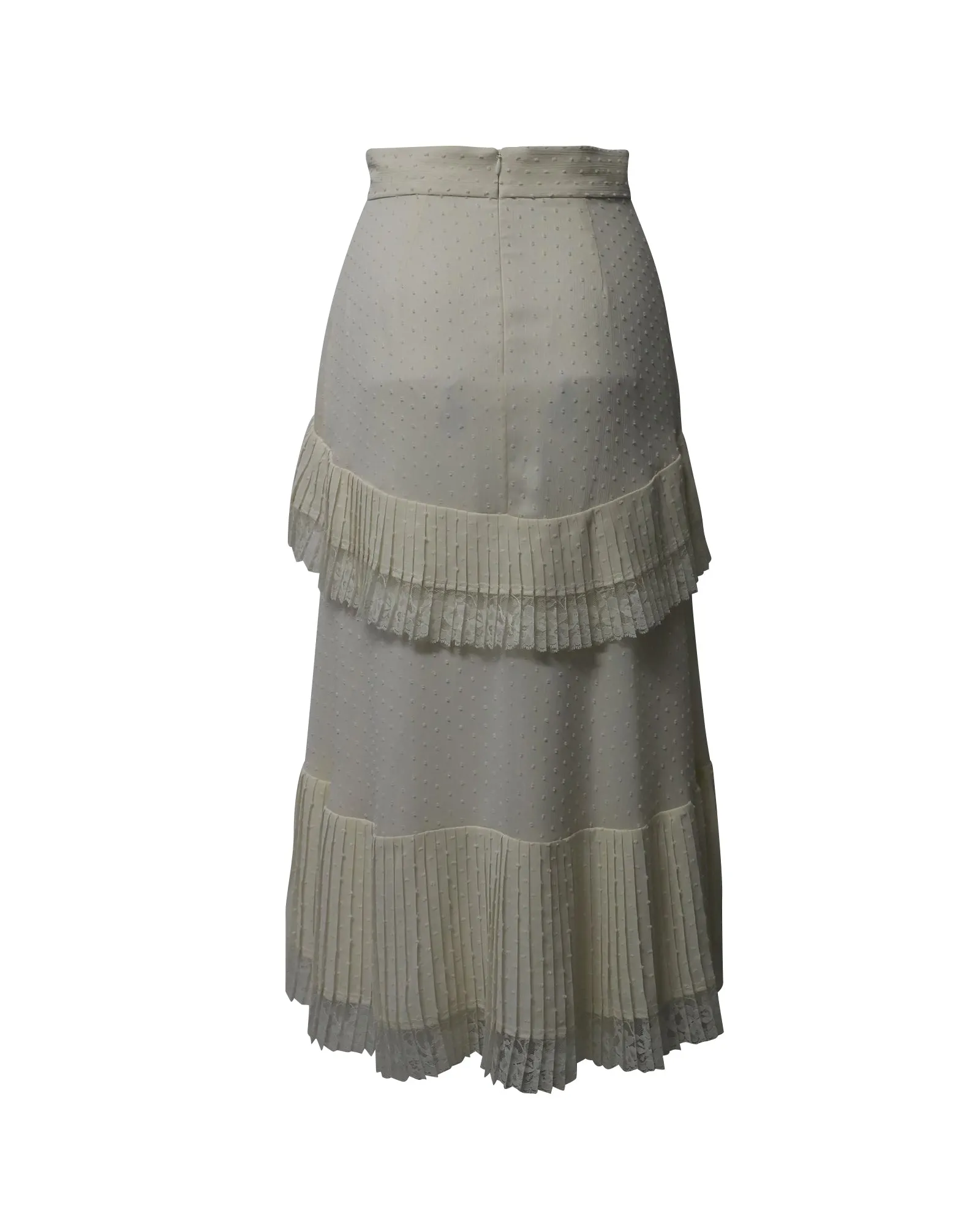 Zimmermann Midi Skirt in White Polyester